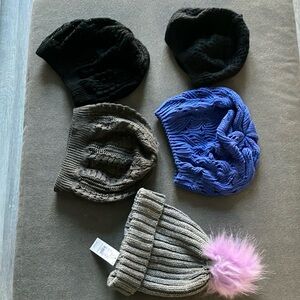 Set of 4 Knit Beanie Hats